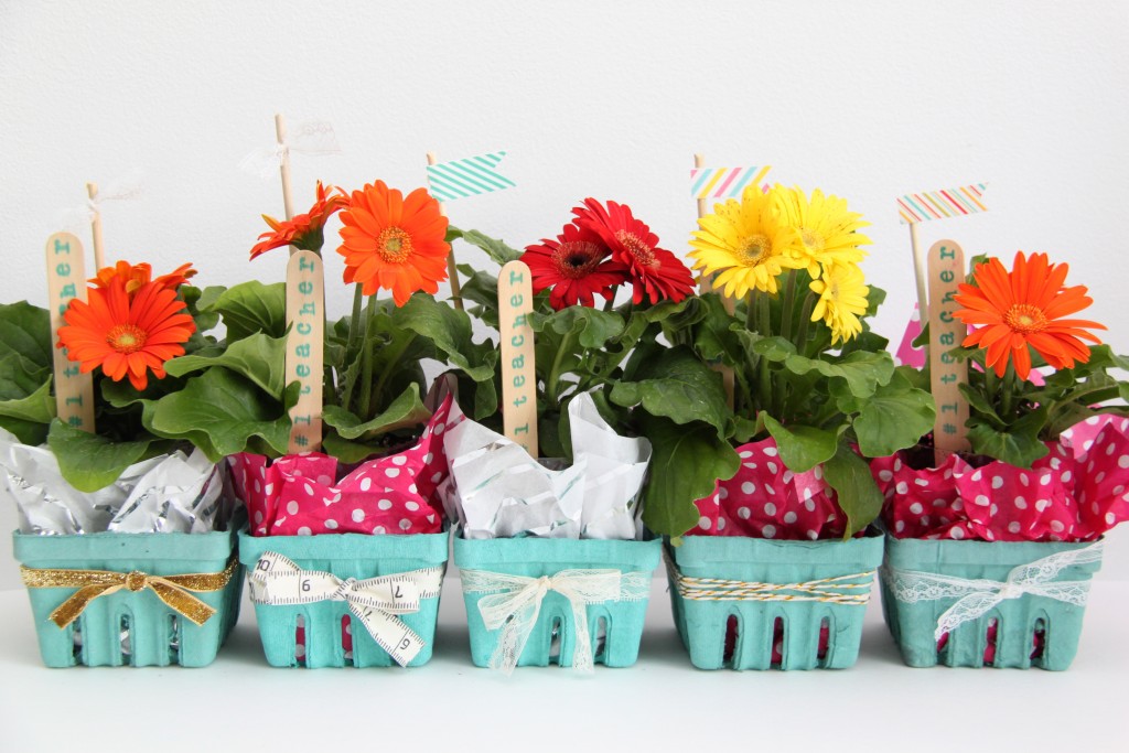 Flower Berry Basket Teacher Appreciation Gifts Smashed
