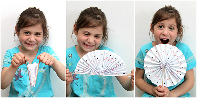 paper fan sticks