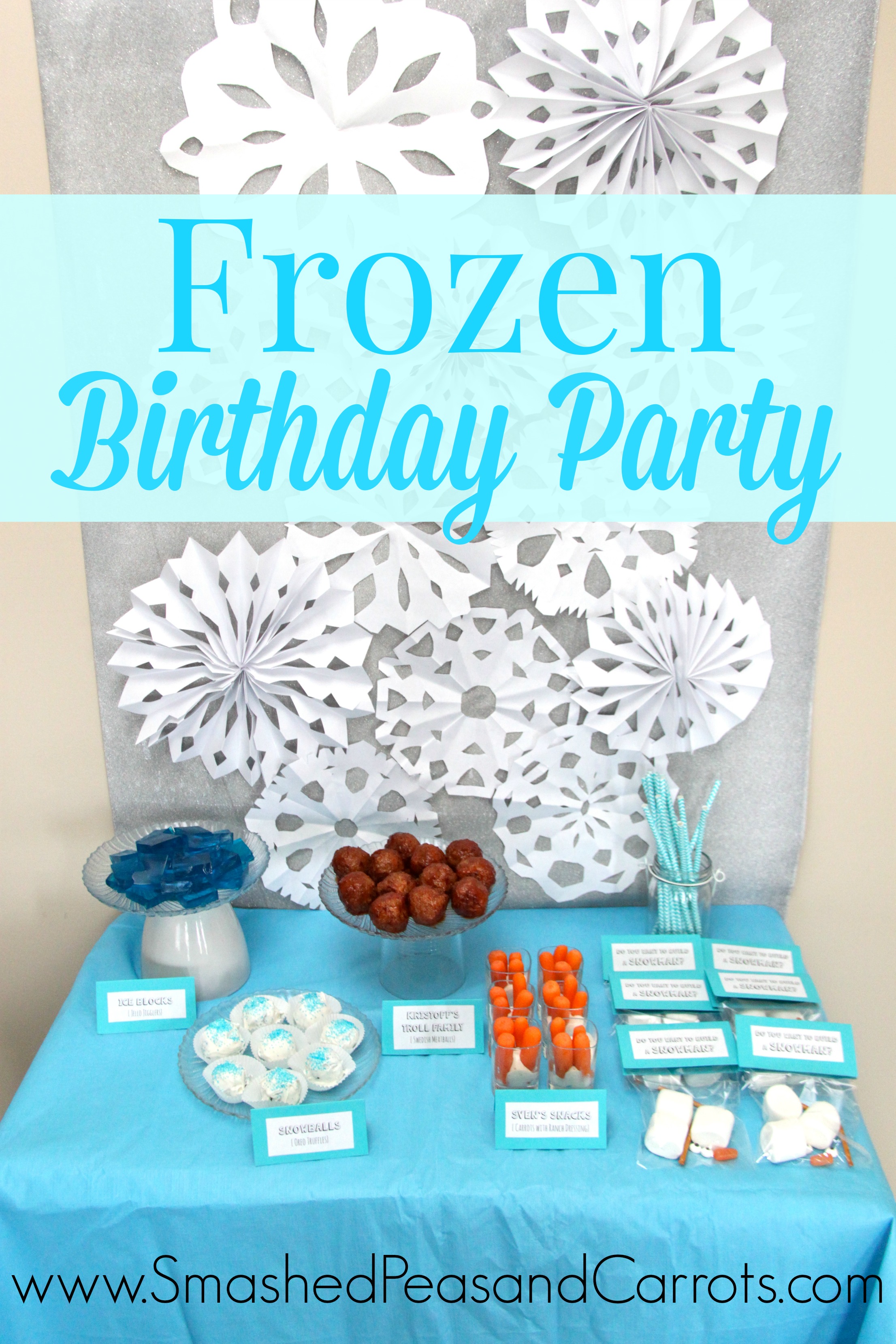 Eloise's Frozen Birthday Party with FREE Printables - Smashed Peas