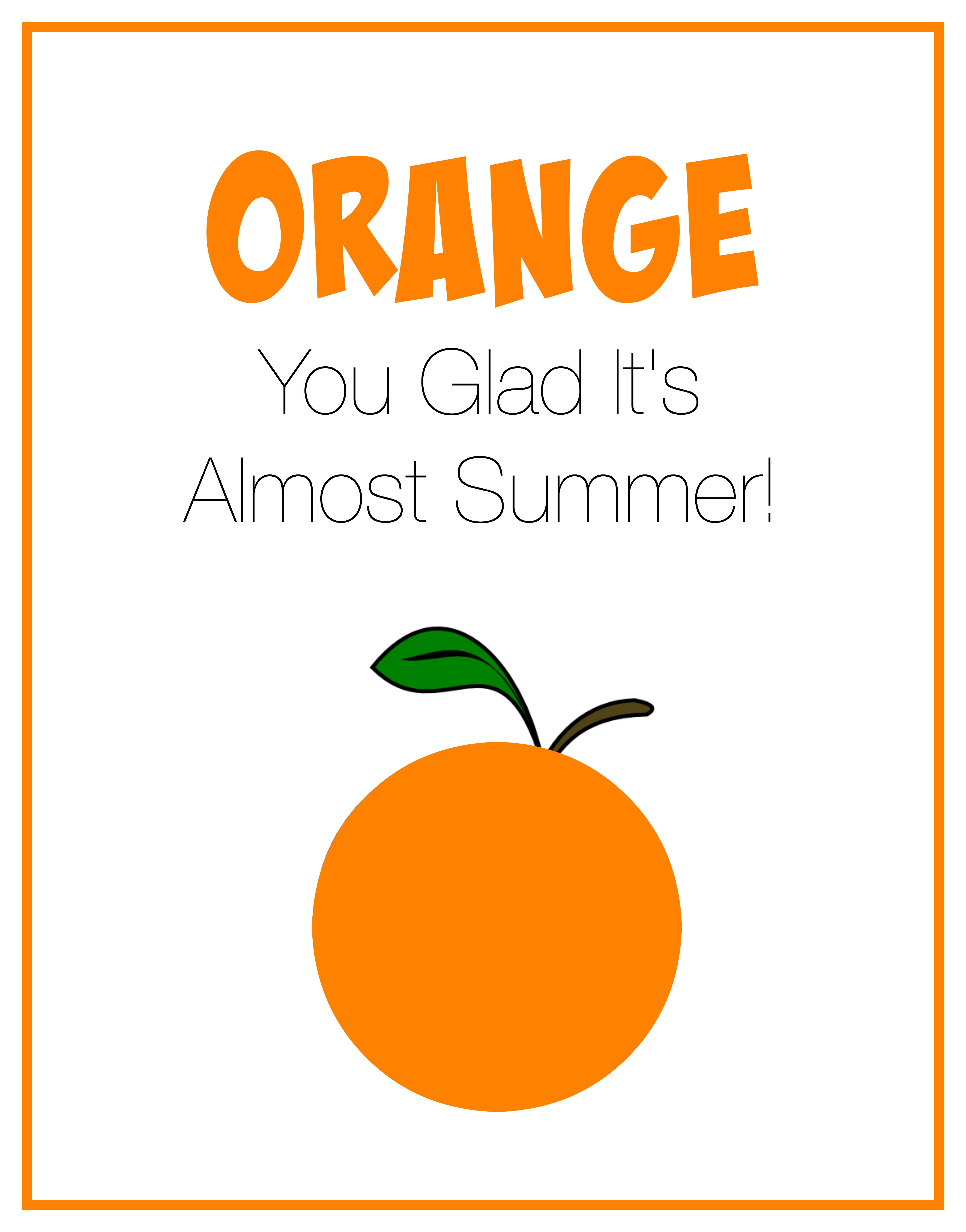 EOS Lip Balm Orange You Glad It's Summer Card with Free Printable