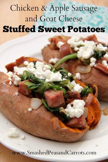 http://smashedpeasandcarrots.com/wp-content/uploads/2016/04/Chicken-Apple-Sausage-and-Goat-Cheese-Stuffed-Sweet-Potatoes.jpg