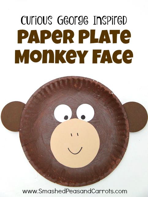 paper plate monkey