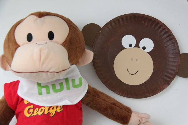 paper plate monkey