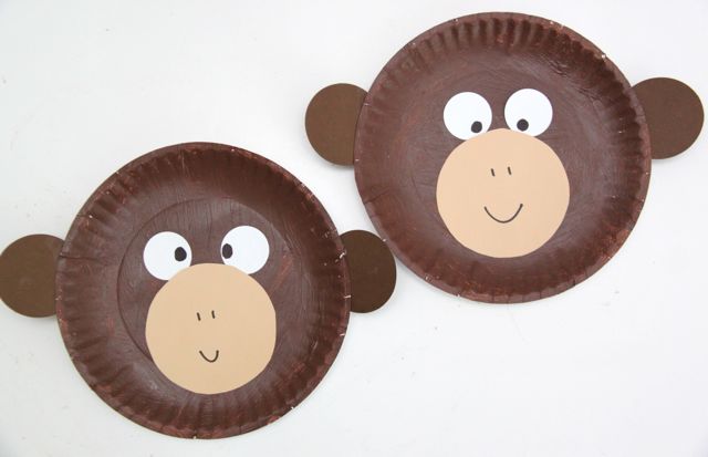 paper plate monkey