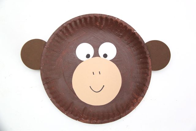 paper plate monkey