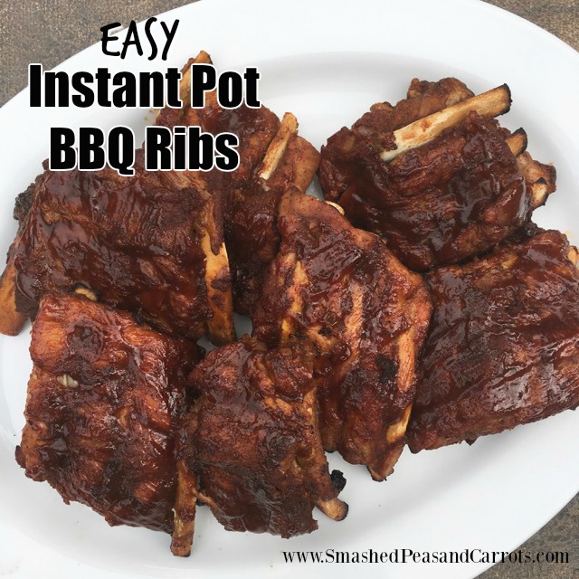 Easy Instant Pot BBQ Ribs - Smashed Peas & Carrots