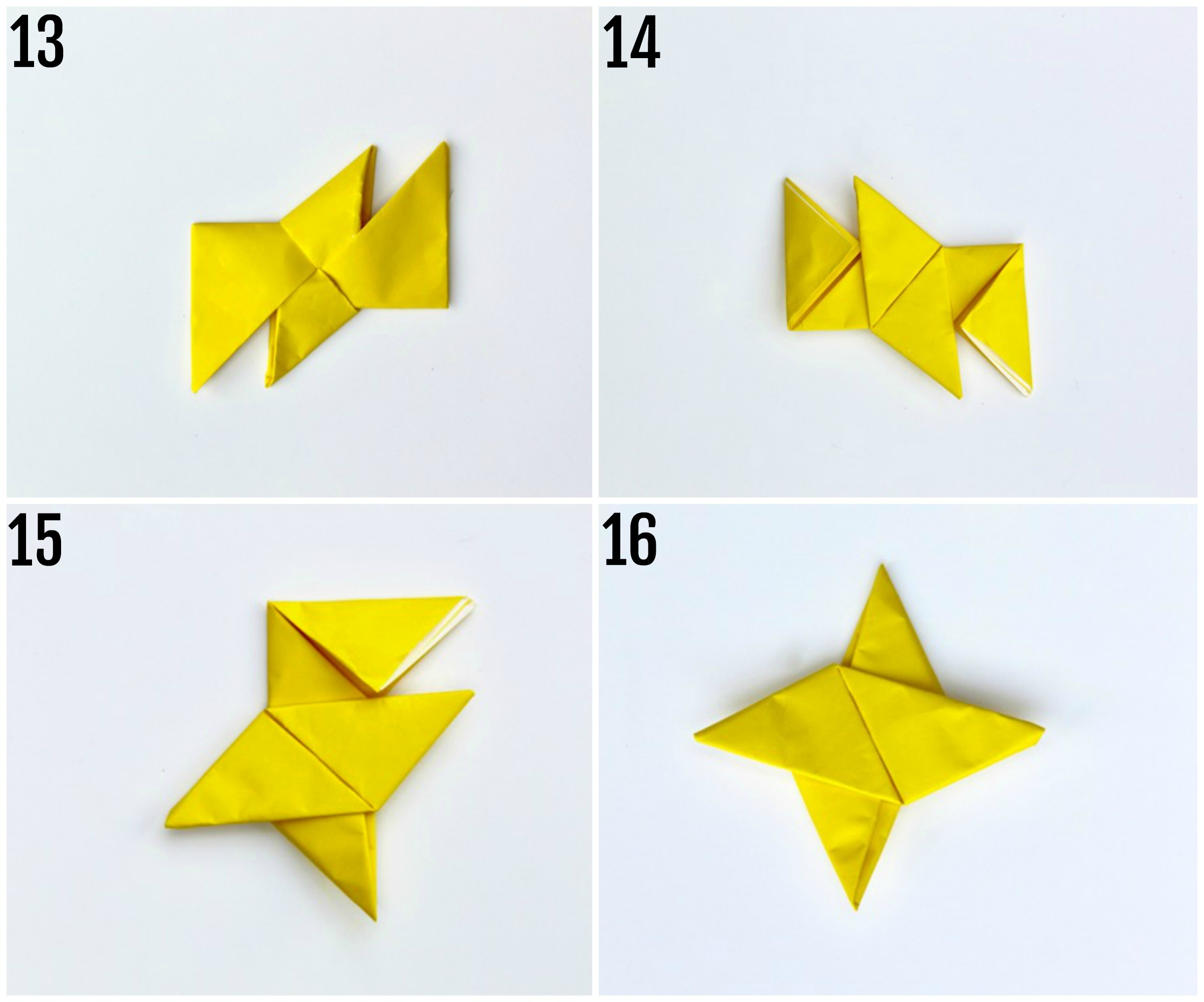 How To Make Paper Throwing Stars Step By Step