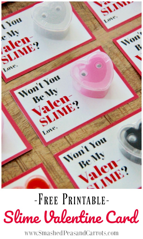 Slime Valentine Card Free Printable Smashed Peas & Carrots