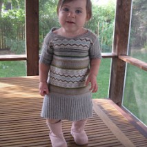 Sweater to Toddler Dress Repurpose Tutorial