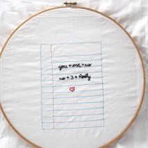Embroidered Love Notes