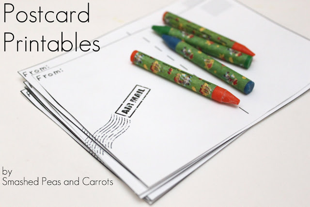 Make Your Own Postcards {Free Printable} - Smashed Peas &amp; Carrots