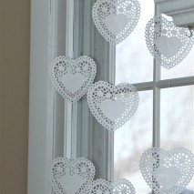 Heart Doily Valentine’s Window-TUTORIAL