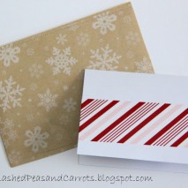 DIY Christmas Cards and Kraft Paper Envelopes-TUTORIAL