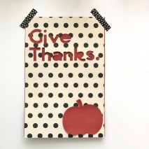 Give Thanks Wall Art Tutorial and Cricut Mini Review