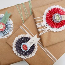TUTORIAL: Paper Rosette Gift Name Tags