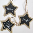 Glittered Chalkboard Ornament Tags