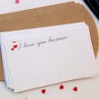 I love you because printable notecards