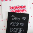 Valentine Chalkboard Love Letters Made with Foam Board