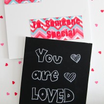 Valentine Chalkboard Love Letters