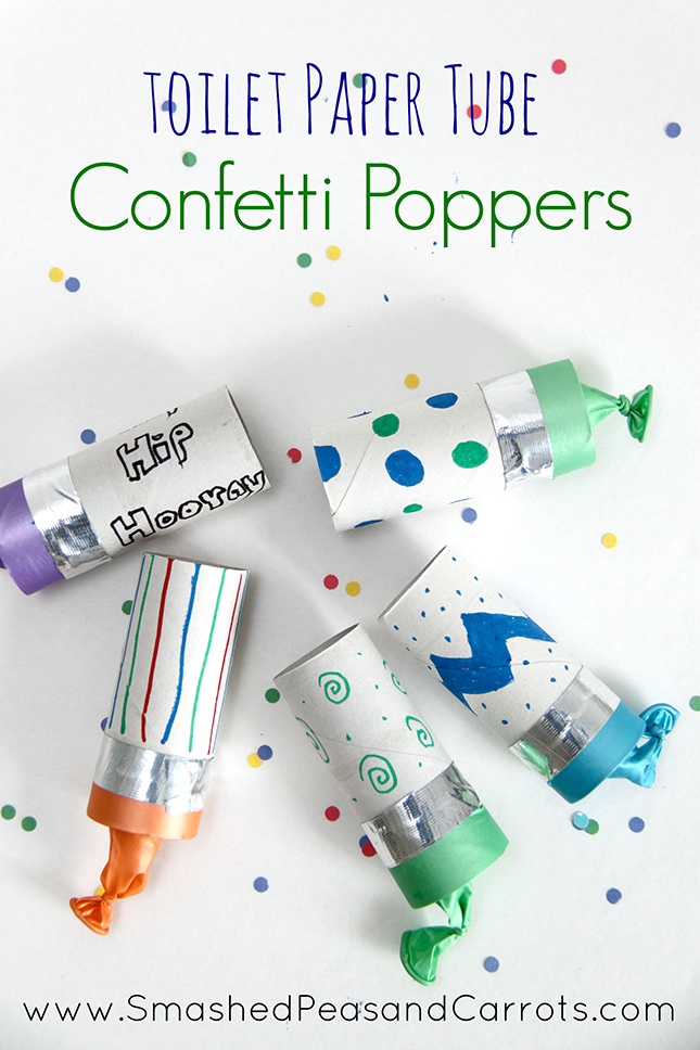 Confetti Popper Toilet Paper Tubes - Smashed Peas & Carrots