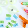 Water Balloon Vowel Game-how fun is this idea to keep kids in the learning mode all summer
