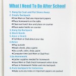 FREE printable After School Routine. I love this idea to make after school time go more smoothly!
