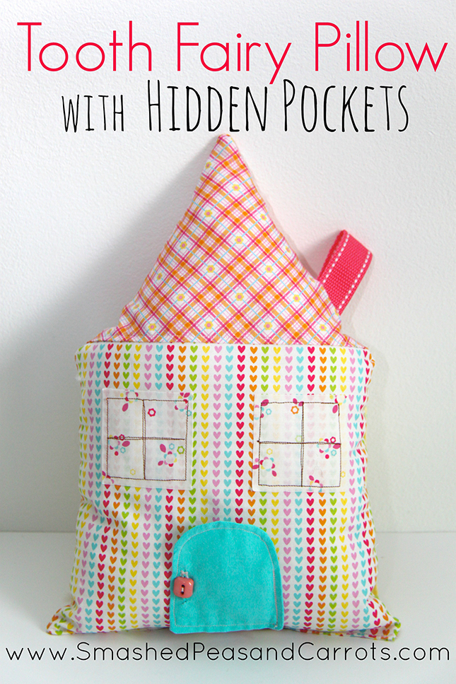 Tooth Fairy Pillow with Hidden Pockets Tutorial - Smashed Peas & Carrots