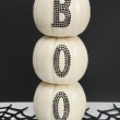 Super cute and easy to make Boo-tiful Stacked Pumpkin Tutorial. I really love this! #trickyourpumpkin