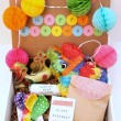 A really cute Birthday-In-a-Box gift to send to someone who doesn't live close to you. Love that mini piñata!