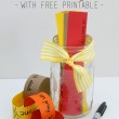 Great idea for Thanksgiving or to do during the month of November. Thankful Jar with FREE Printables for making a thankful paper chain.