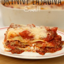 The Easiest Skinny Lasagna recipe EVER and a RED GOLD® Lasagna Kit Giveaway!