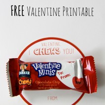 I Chews You: FREE Valentine Printable