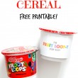 Fruit Loop Cereal FREE Valentine Printable