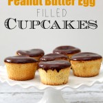 Reese's Peanut Butter Egg Filled Cupcakes. This recipe looks amazing!