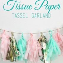 How to Make: Tissue Paper Tassel Garland
