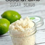 DIY Coconut Lime Sugar Scrub // Smashed Peas and Carrots
