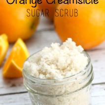 DIY Orange Creamsicle Sugar Scrub with FREE printable label
