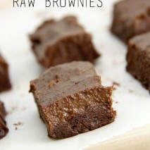 Raw Brownies Recipe: Paleo and Gluten Free