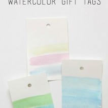 DIY Watercolor Gift Tags