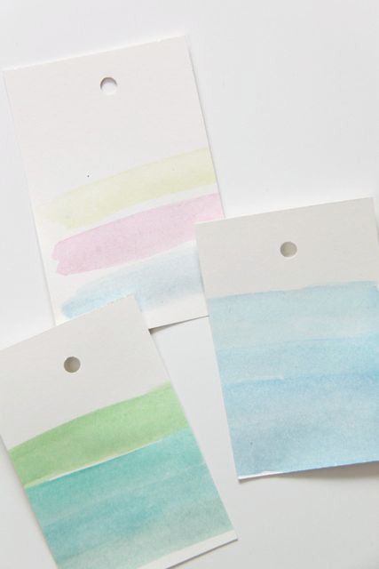 How to Make Watercolor Gift Tags!