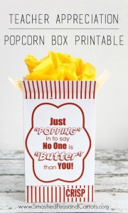 Gift Idea: Movie Night in a Popcorn Box with Free Printable - Smashed ...