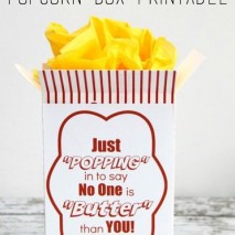 Gift Idea: Movie Night in a Popcorn Box with Free Printable