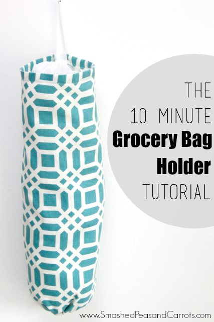 How to Make a Grocery Bag Holder - Easy Sewing For Beginners