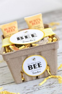 Burt's Bees Teacher Gift Idea with Free Printable Tags