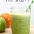 How to make a Spice Green Smoothie // Smashed Peas and Carrots