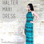 The Halter Maxi Dress Tutorial. Such a super cute dress! // Smashed Peas and Carrots