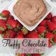 Fluffy Chocolate Fruit Dip Recipe // SmashedPeasandCarrots.com