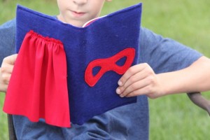 Super Hero Book Cover Tutorial - Smashed Peas & Carrots