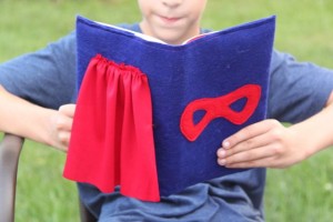 Super Hero Book Cover Tutorial - Smashed Peas & Carrots