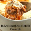 Baked Spaghetti Squash Casserole Recipe // SmashedPeasandCarrots.com